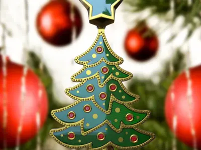 Cristmas pendant Free 3D print model