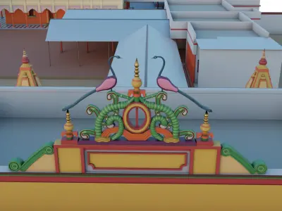 SankatMochan Hanuman Temple 3D model