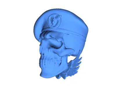 Naval Special Forces Skull 3D print model