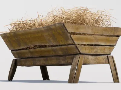 Manger Low-poly 3D model