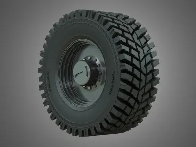 Wheel Loader W190D - Wheel and Tire 3D model