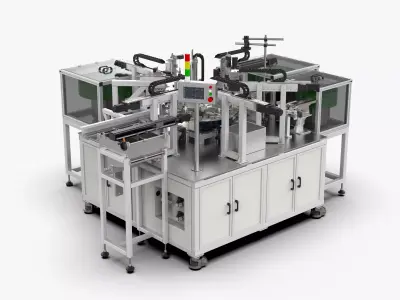 Automatic Electric Push Rod Inner Tube Assembly Machine 3D model