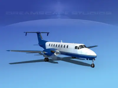 Beechcraft B1900C V07 3D model