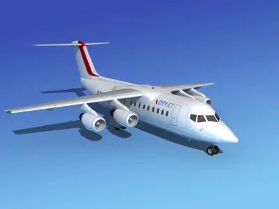 BAe 146-200 CityJet 2 3D model