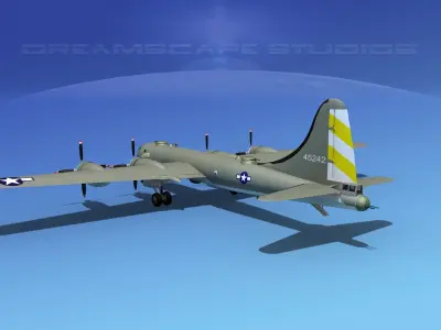 Boeing B-29 Superfortress V01 3D model