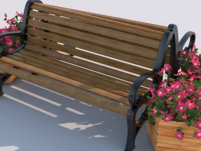 Street commercial elements 3D models 3D model