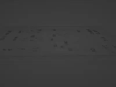 Secondary electronic centralised aircraft monitoring  3d Model 3D model