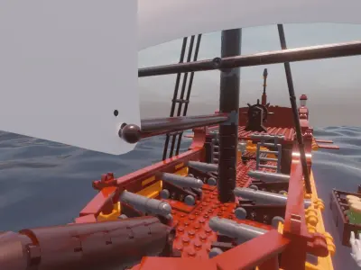 LEGO SPANISH SLOOP - THE LIONESS - Rogue Film Productions 3D model