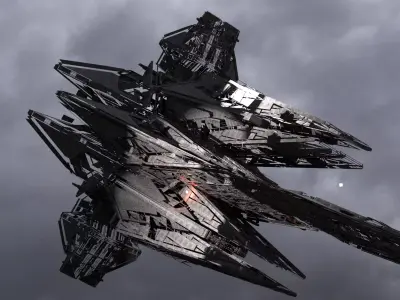 Dreadnaught Ship Wreck 17  3D model