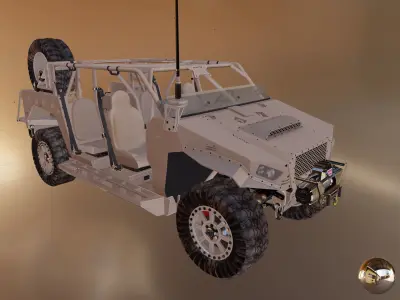 Polaris Dagor A1  Low-poly 3D model