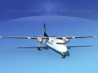 Fokker F-60 Lufthansa 3D model