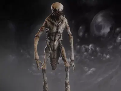 Insectamorph Low-poly 3D model