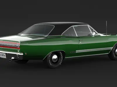 1968 Plymouth GTX 3D model