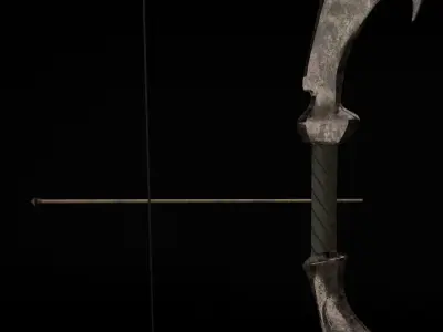 Old Bow and Arrow Free low-poly 3D model