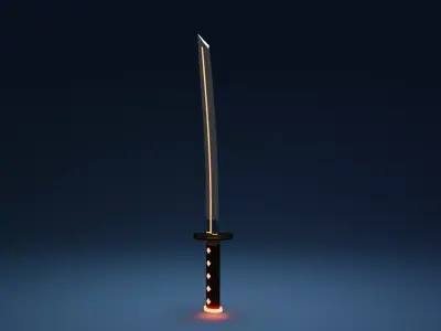 Katana Japanese Sword 3D model