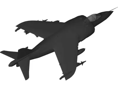 British Aerospace Sea Harrier 3D model