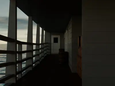 Mississippi Steamboat Western River 3D model