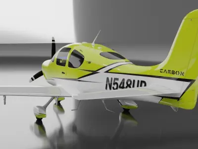 Cirrus SR22 - 8 Colors Included 3D model