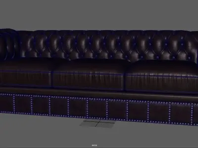 Sofa low poly Free low-poly 3D model