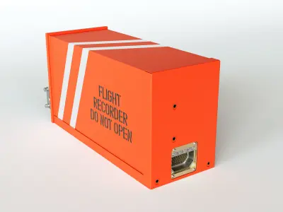 Flight Voice Record Box 3D model