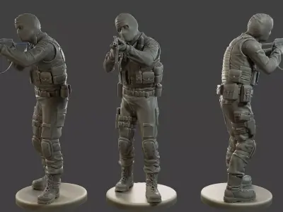 CzechSlovak Police Tactical Unit CPTU2 006 3D print model