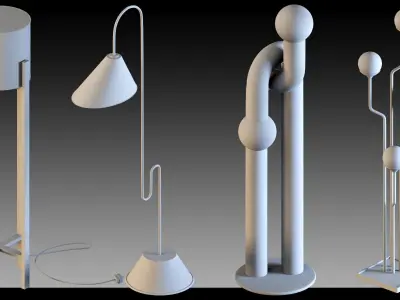 30- Lampshades 3D model
