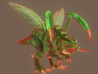 zergling starcraft Low-poly 3D model