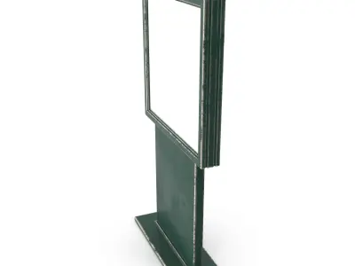 Street Advertising Billboard 11 Low-poly 3D model