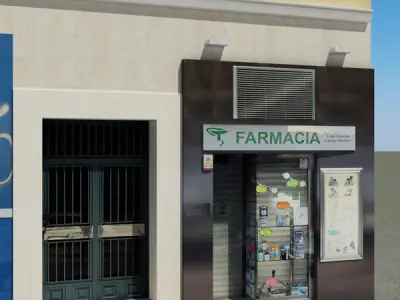 Building in middle east Low-poly 3D model