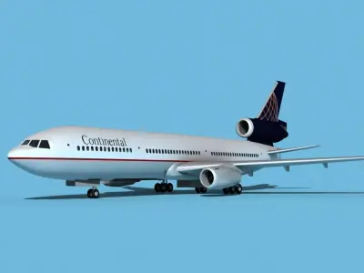 McDonnell Douglas MD-11 Continental 2 3D model
