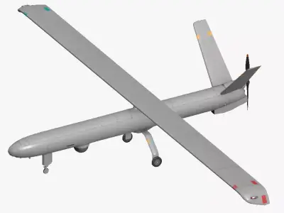 Hermes 450 Low-poly 3D model