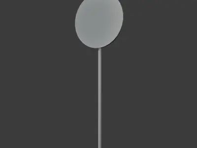 No Entry Road Sign Free Free low-poly 3D model