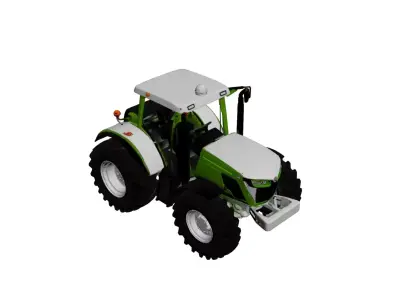 Generic Modern Farm Tractor Big Wheel Agricultural Tractor 3D model