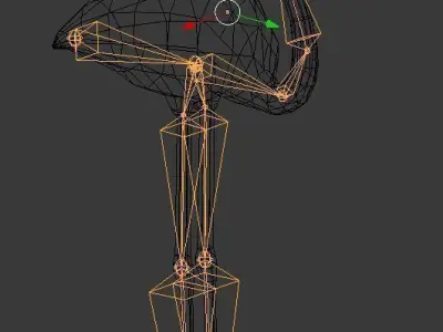 Flamingo Low-poly 3D model