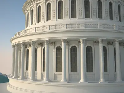 Washington Capitol HD 3D model