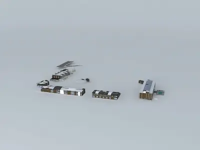 Haslett Village Square Redesign 2015 Free 3D model