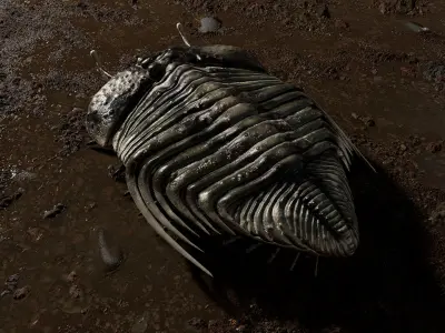 Trilobite 06 - CYBELE PANDER Low-poly 3D model