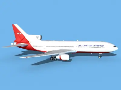 Lockheed L-1011 Air Charter America 3D model