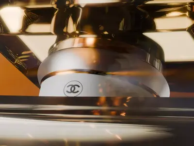 Chanelle No 5 Fragrance Free 3D Model Free 3D model