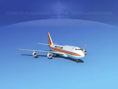 Boeing 747-400 Kalitta 3D model