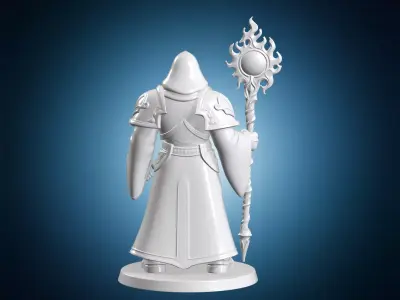 Psychic Space Marine Librarian Figurine 3D Print Model 3D print model