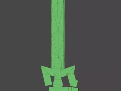 kirito sword  Low-poly 3D model