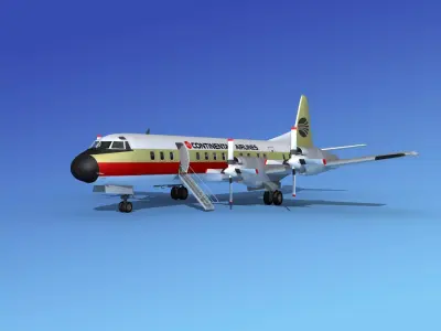 Lockheed L-188 Electra HP Continental 3D model