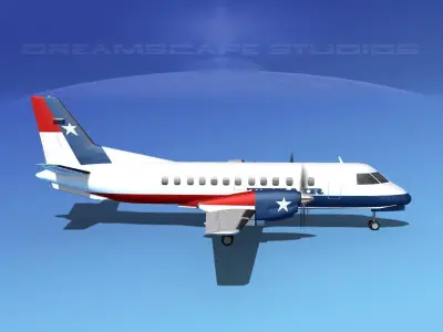 SAAB SF340 Texair 3D model