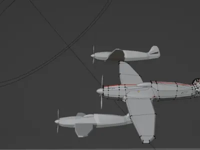 Squadron spitfire 3D model