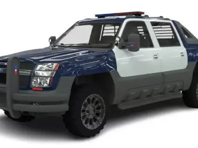Chevrolet Avalanche Police Interceptor 2002 3D model