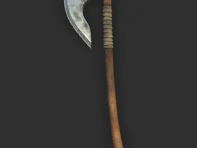 Bearded Axe Low-poly 3D model
