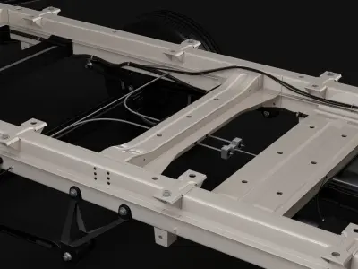 MAN TGE Chassi DoubleCab L3 2017 3D model