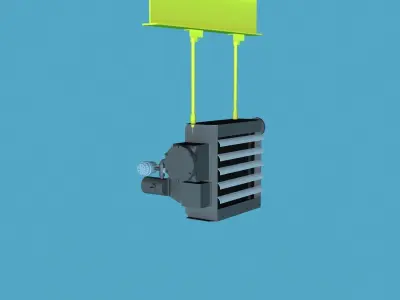 FX20 Heater wall and ceiling mount 3D model
