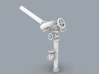 Firepro Water Cannon Low-poly 3D model
